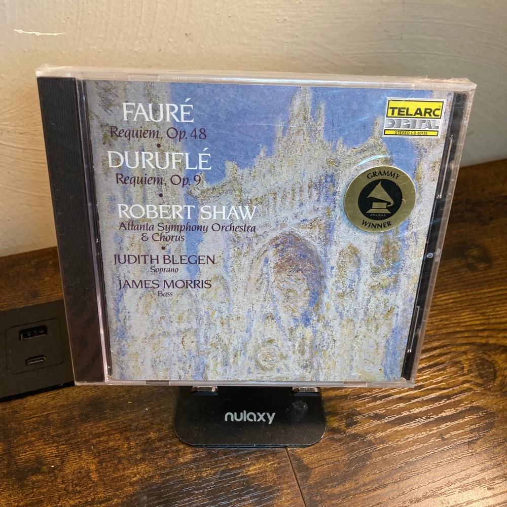Faure Durufle Requiem Robert Shaw Atlanta Symphony Telarc CD-80135 Grammy Winner